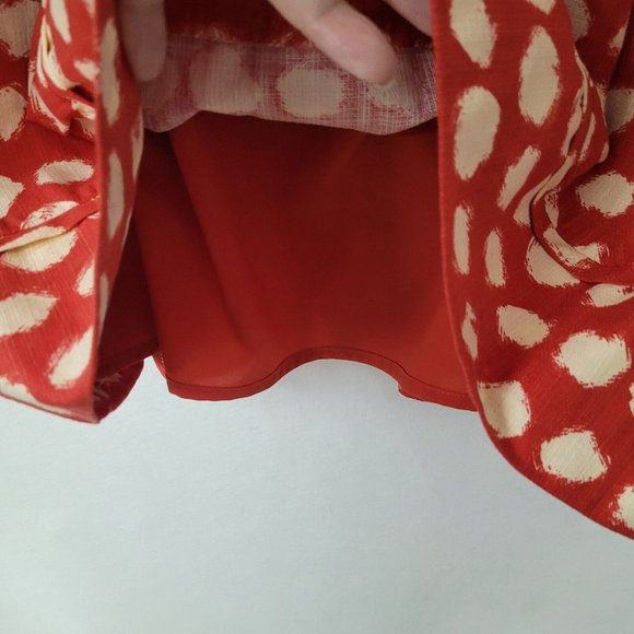 Eliza J Dress Womens 6 Red Print Fit & Flare Pockets Sleeveless Back Zip Lined - Picture 8 of 16